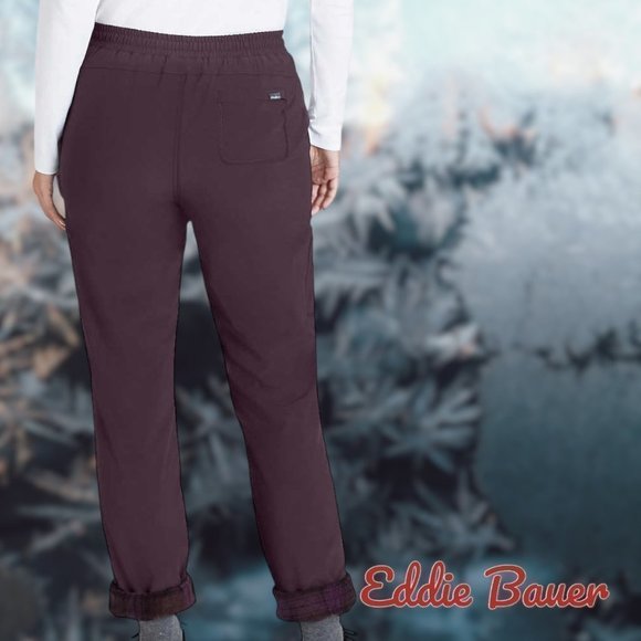 Eddie Bauer | Stretch Fleece Lined Polar Pant | Purple | NWT - Picture 2 of 3